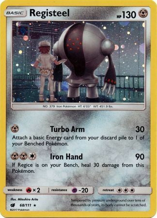 Crimson Invasion Cosmos Holo Registeel #68/111